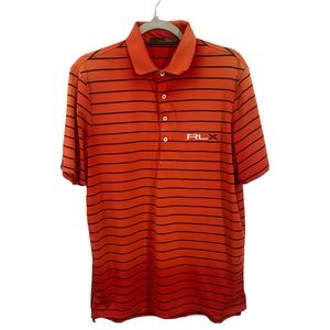 RLX Ralph Lauren Golf Polo Red Gradient Striped Short Sleeve Men’s Size Medium